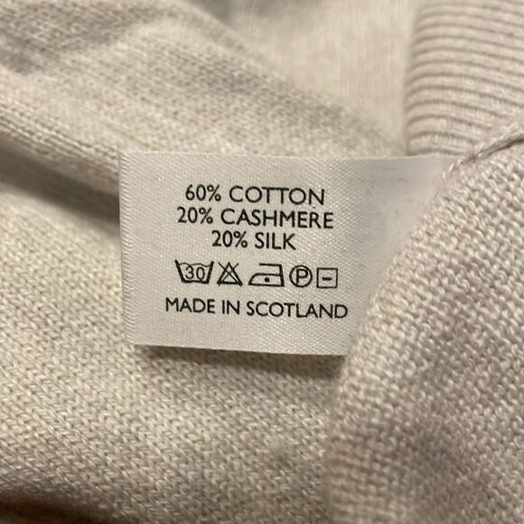 Peter Scott Cashmere Blend Pull Over V Neck Lightweight Sweater Men’s Size 48 - Picture 7 of 10